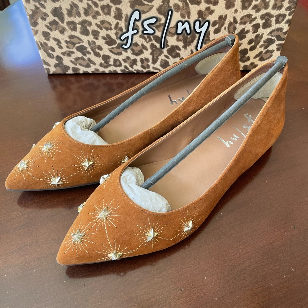 Foot Soles of New York FS/NY suede shoes, size 8. EUC